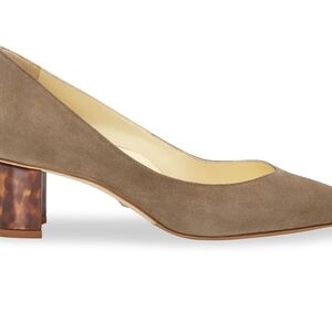 Elegant Tan Block Heel Women's Shoe